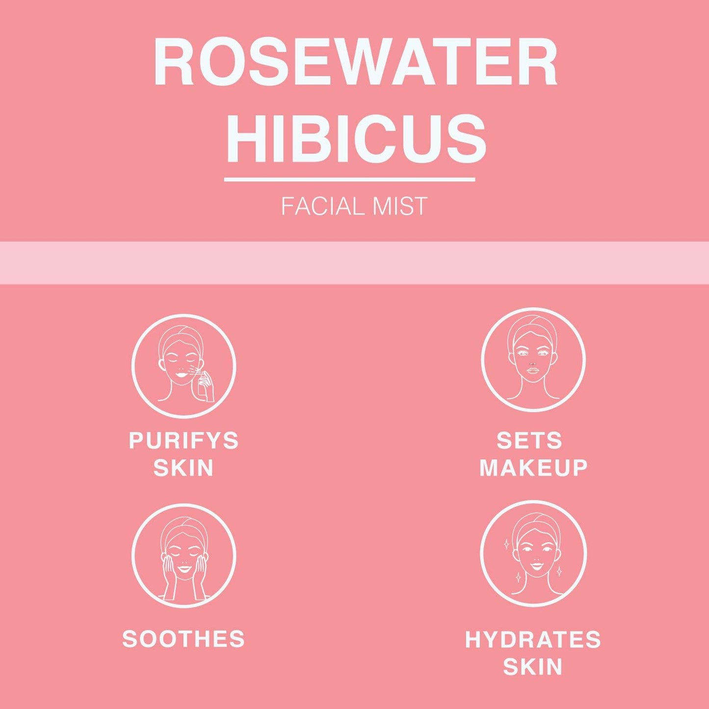 BEAUTE DE PROVENCE Rose Water Spray for Face & Body Refreshment with Moisturizing Hyaluronic Acid and Hibiscus water | Instant H