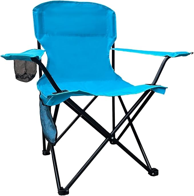 SAILARY Folding Camping Collapsible Chairs Heavy Duty Lawn Chair with Cooler Bag, Storage Pocket, Waterproof Bag Outdoor A...