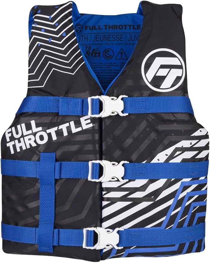 Full Throttle Youth Nylon Life Jacket, Pink
