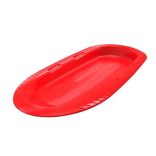 Era 48-inch Manitou X Adventurer Sled — 1 Rider Kids' Plastic Toboggan, Red