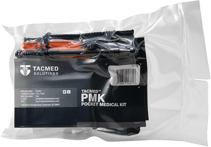 TacMed Solutions Pocket Medical Kit (PMK) with Compressed Gauze, Complete Trauma Kit for First Responders & Emergency Firs...