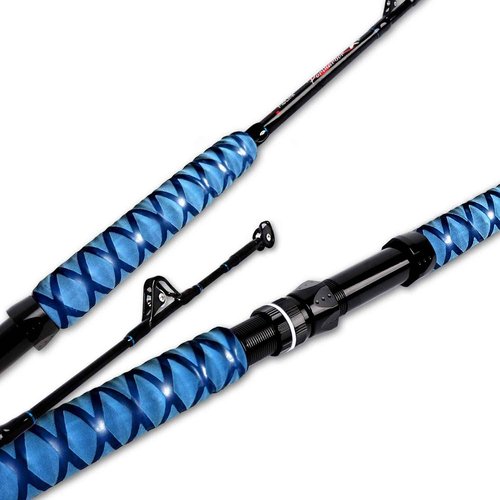 Fiblink Saltwater Fishing Rod 1 Piece Trolling Rod Deep Drop Sea Roller Rod Big Game Conventional Boat Heavy Duty Fishing Pole (5'6",80-120lbs)