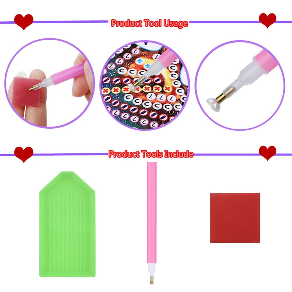 3Pcs DIY Hanging Diamond Art Pendant Kit Butterfly Dragonfly Fairy, Special Crystal Acrylic Diamonds Painting Ornament Kit for Adults, 5D Diamond Art Suncatchers Gem Painting Box Kit (Pink)