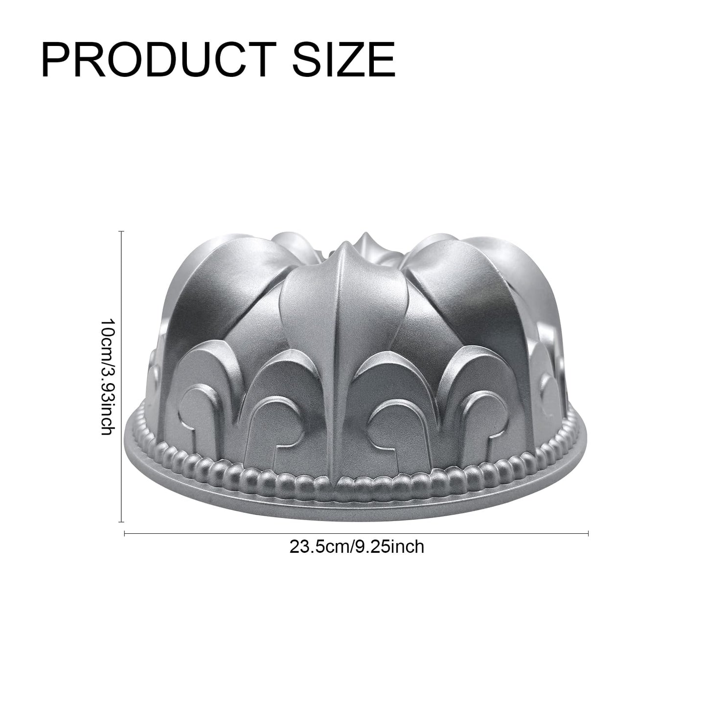 QYQRQF Aluminum Cake Pan, Non-Stick Cake Mold Charlotte Easy to Clean Cake Baking Mold for Birthday Christmas Wedding Events (Style 1)