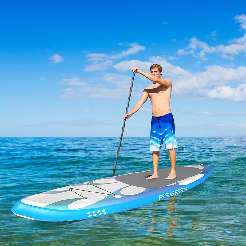 Inflatable Paddle Board,Extra Wide 10.6'/11' Stand Up Paddle Board with Sup Accessories,400lbs Capacity for Family with Sa...