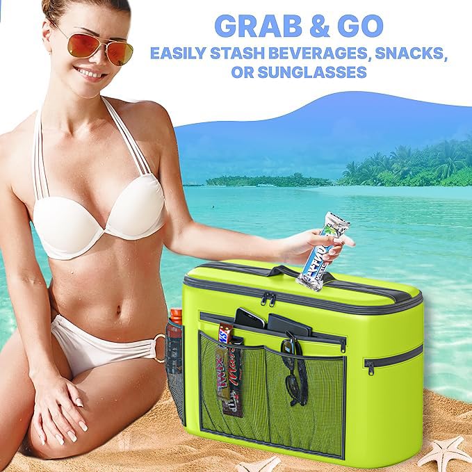 Skywin Kayak Cooler Behind Seat, Waterproof Cooler for Kayaking, Compatible with Lawn Chair Style Seats, Stores Drinks and...