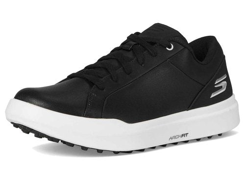 Drive 6 Arch Fit Leather Relaxed Fit Spikeless Golf Shoe Black/White