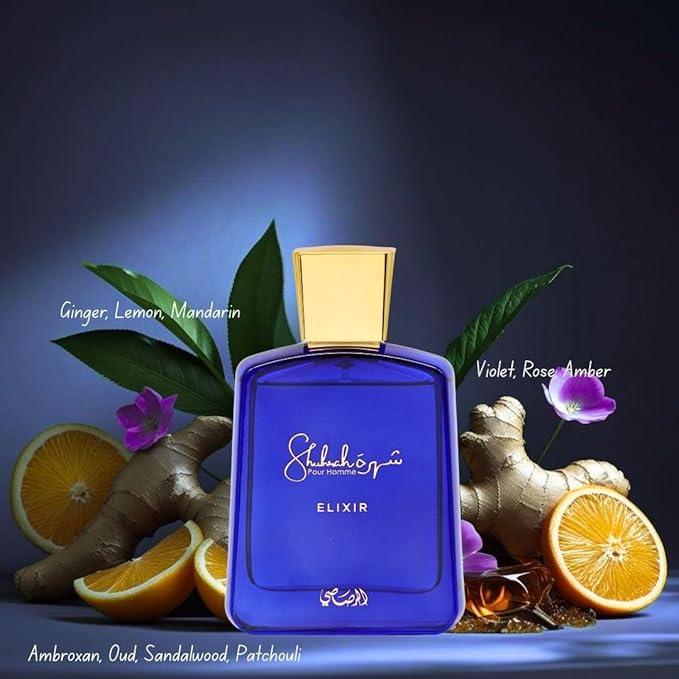 RASASI Shuhrah Elixir Pour Homme Eau de Parfum Spray 90ml (3.0 Oz) | Long-Lasting Woody Spicy Cologne | Signature Scent for Men