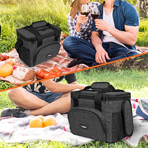 OPUX Soft Cooler Bag, Insulated Collapsible Lunch Cooler Bag for Men Work Camping Beach Travel, Portable Soft Sided Leakpr...