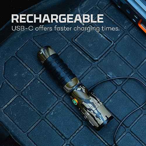 NEBO SLYDE KING Flashlight | High Lumens, Rechargeable COB Work Light & LED Flashlight, Waterproof, Magnetic Base, Great for Camping & Hunting, Includes Charging Cable