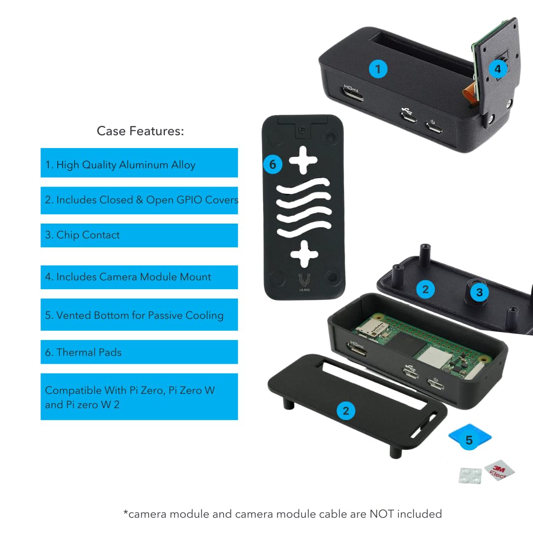 Vilros Raspberry Pi Zero 2 W MAX Kit- Includes Raspberry Pi Zero 2 Board, 64GB Micro SD Card, Case, Power Supply, HDMI Cable,USB and Ethernet HUB and More