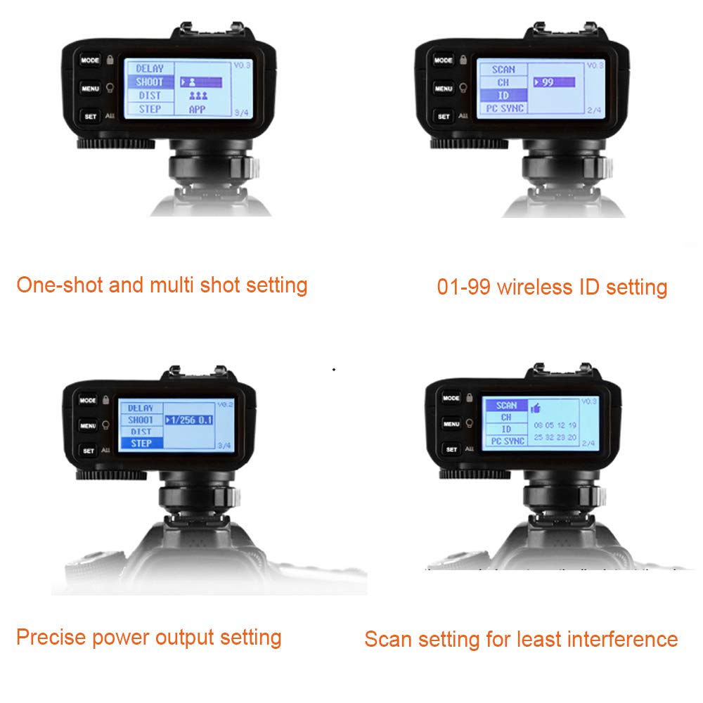 Godox X2T-C Ttl Wireless Transmitter, 1/8000S Hss, Bluetooth Connection, 5 Separate Group Buttons, Relocated Control-Wheel, New