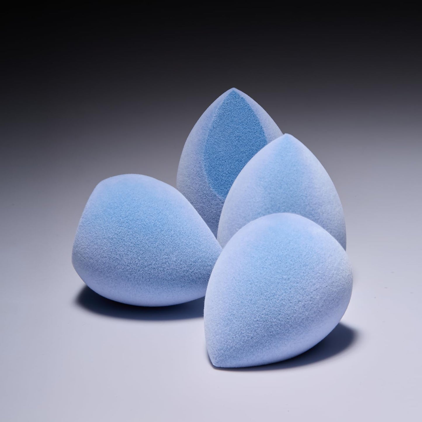 JUNO & Co. Microfiber Makeup Sponge Set 4-Pack, Dual Layer Technology and Airbrushed Complexion Finish, Makeup Blender for Found