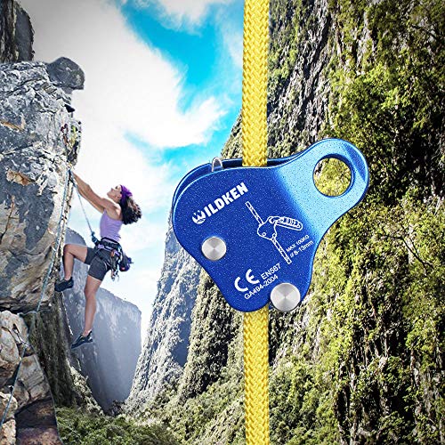 WILDKEN Climbing Ascender Fall Protection Belay Device Climbing Rope Grab for Rock Climbing Mountaineering Tree Arborist E...