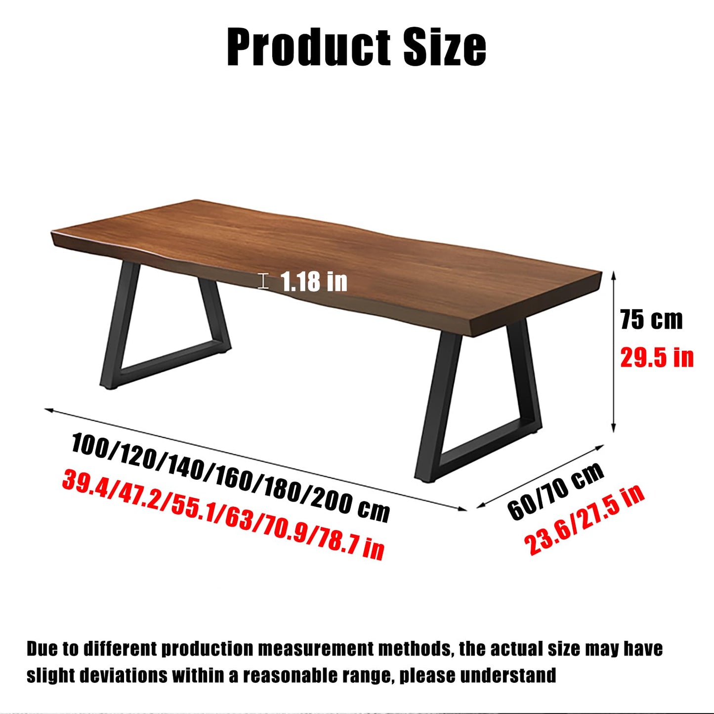 OOIKVCC Industrial Computer Desk,Solid Wood Home Office Desk,Modern Writing Desk Easy to Assemble for Home Office Gaming and Study Black 47.2×23.6×29.5in