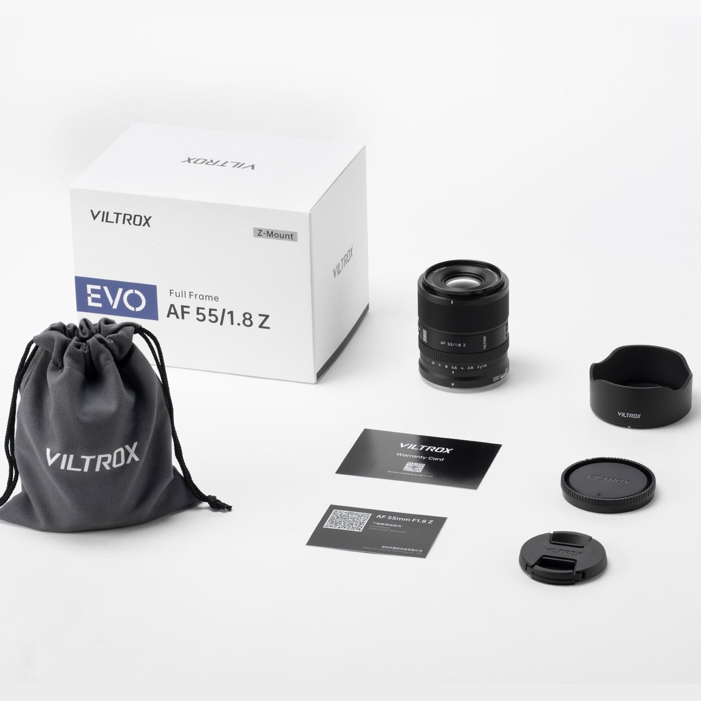 VILTROX 55mm F1.8 EVO Z APO Lens for Nikon Z, Full Frame Autofocus Prime Lens for Nikon Z-Mount Cameras Z30 Z50 Z50II ZFC Z5 Z5II Z6 Z6II Z6III Z7 Z7II Z8 Z9 ZF ZR