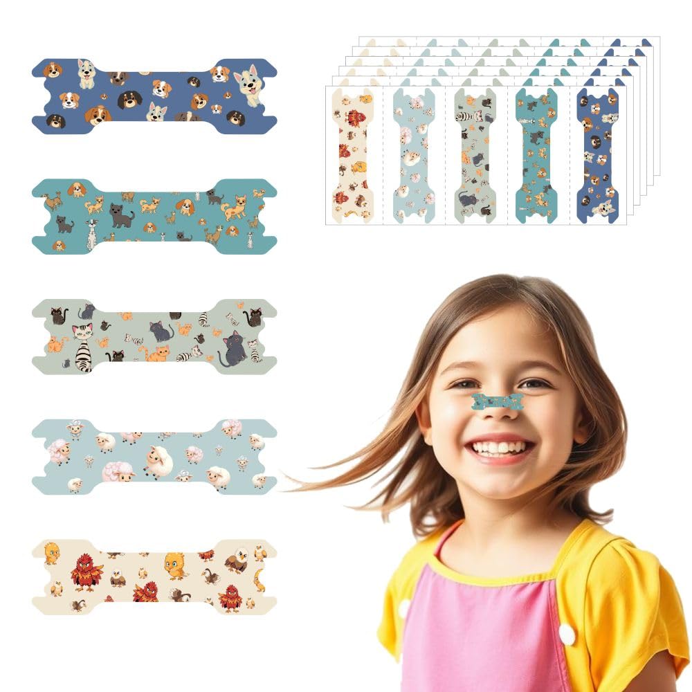 30pcs Small Size Nasal Strips for Breathing,Breathe Right Nose Strips Kids,Nose Strips for Boys and Girls,Nasal Strips for Snoring,Anti Snoring Nose Clips (30pcs Series-B)