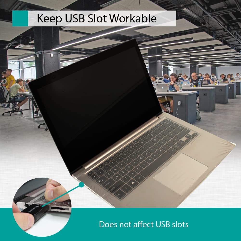 Universal Keyboard Cap [3-Pack] - Ultra Thin Keyboard Cover For Laptop Keyboards, Fits Most 13-17 Models - By Green Onions Suppl
