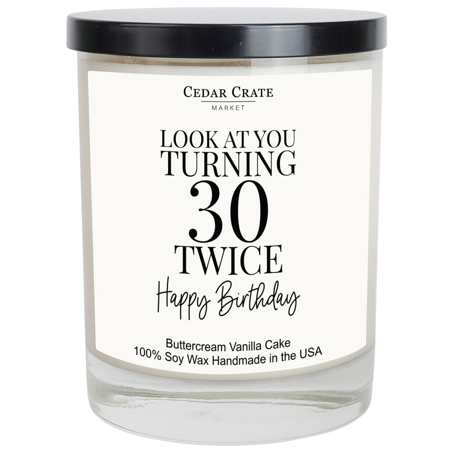 60th Birthday Gifts for Her - Best Ideas, Buttercream Vanilla Scented, 100% Soy Candle for Women, Friends, Mom, Wife, Sister, Grandma, Handmade Aromatherapy Candles Decoration