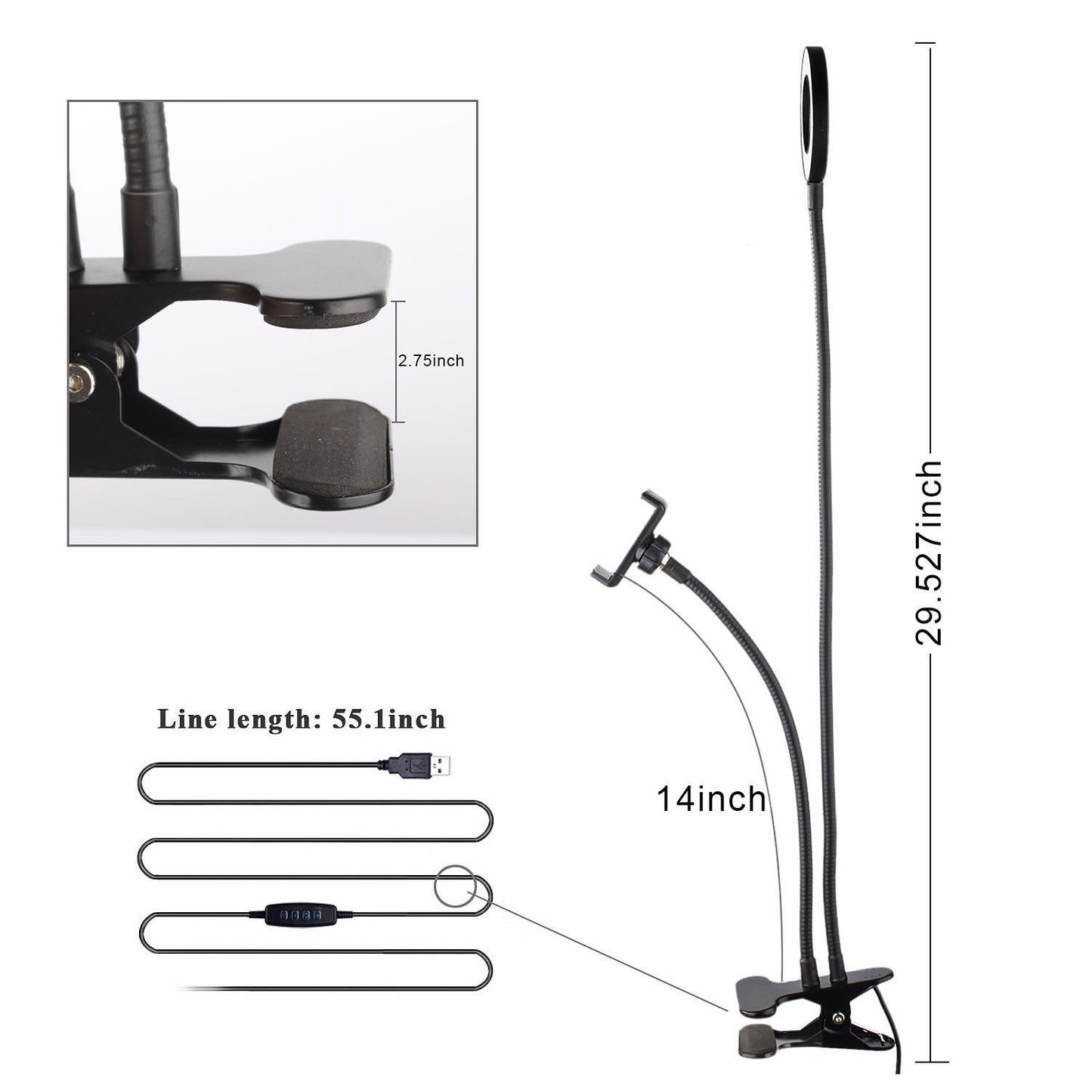Sokani Selfie Ring Light With Cell Phone Holder And Stand Bracket For Youtube Tik Tok Tiktok Zoom Video Conference Live Stream M