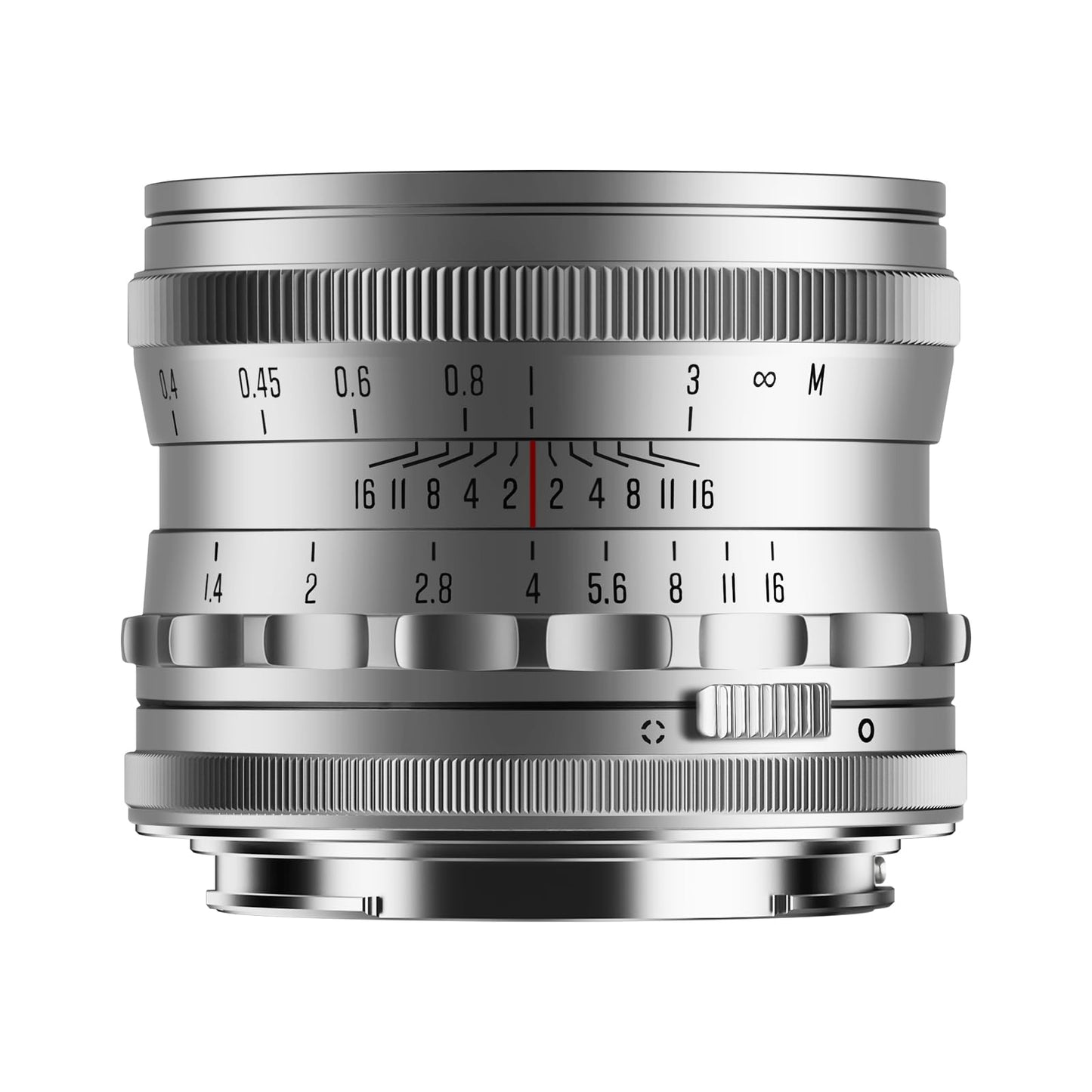 Brightin Star MF 35mm F1.4 Full-Frame Lens for Fujifilm Fuji XF Mount Mirrorless Cameras，f/1.4 Large Aperture Manual Focus Prime Lens Fit forXT5, XT4, XT30, XPRO3/1, XT200, XS10, XA7, XE4（Silver）