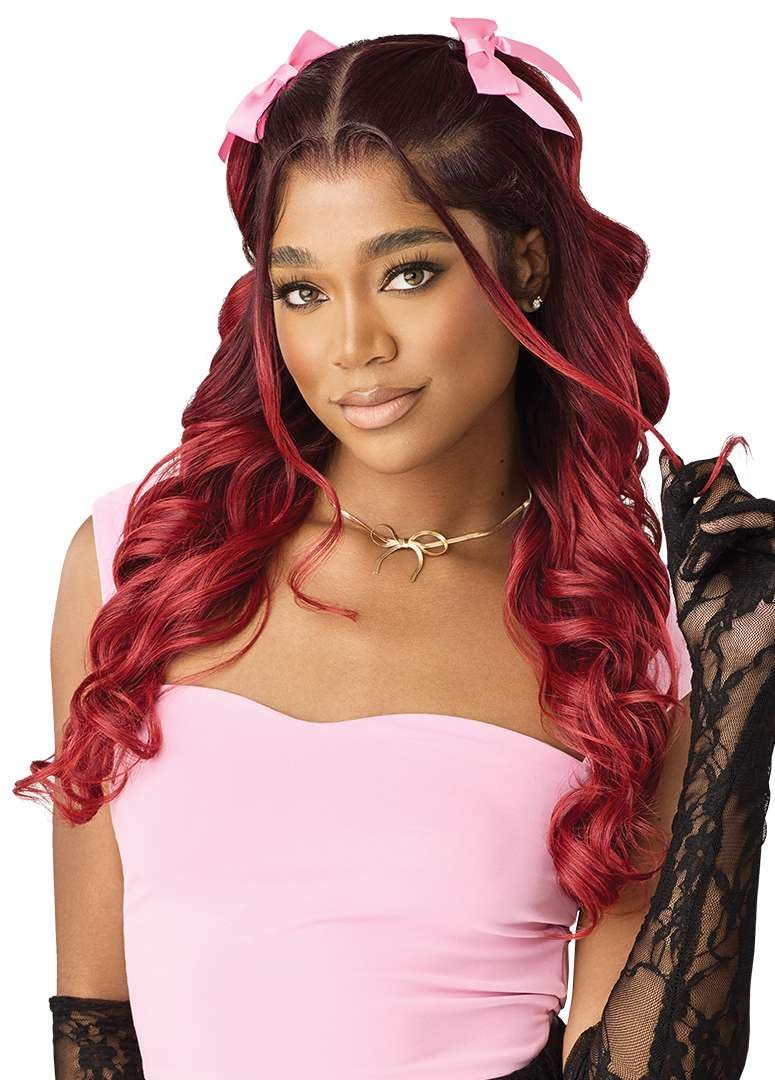 Outre Lace Front Wig -Perfect Hair Line 13X6 - True Frontal Peak Edge 706 (DR JADE BLUE)