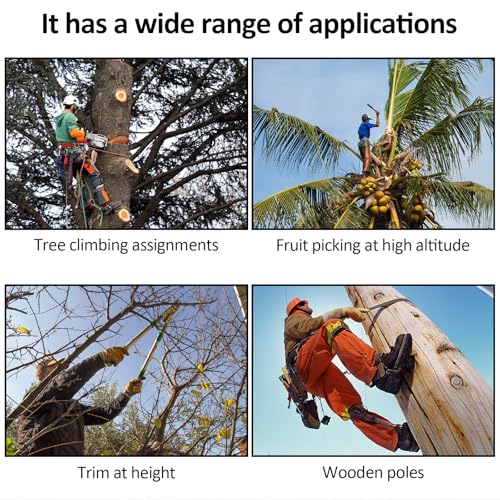 wdsilkbo Tree Climbing Gear, Tree Climbing Spikes, for Tree Work Adjustable Tree Climbing Tool Set