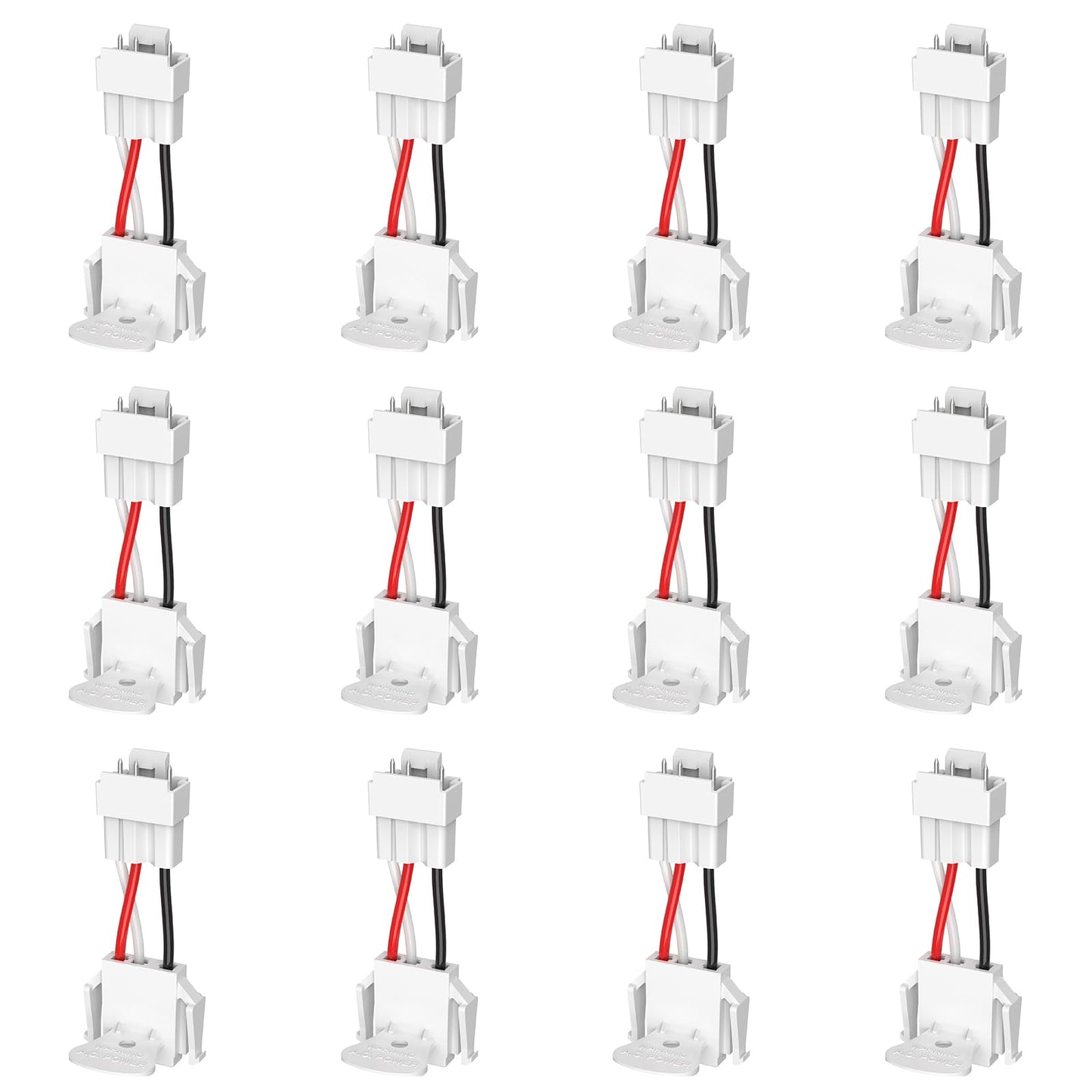 Siterlink Quick Connect Smoke Detector Adapter Plug, Compatible with GS562A Hardwired Smoke Alarm to Connect Existing Wiring Harness GA6217F 12 Pack