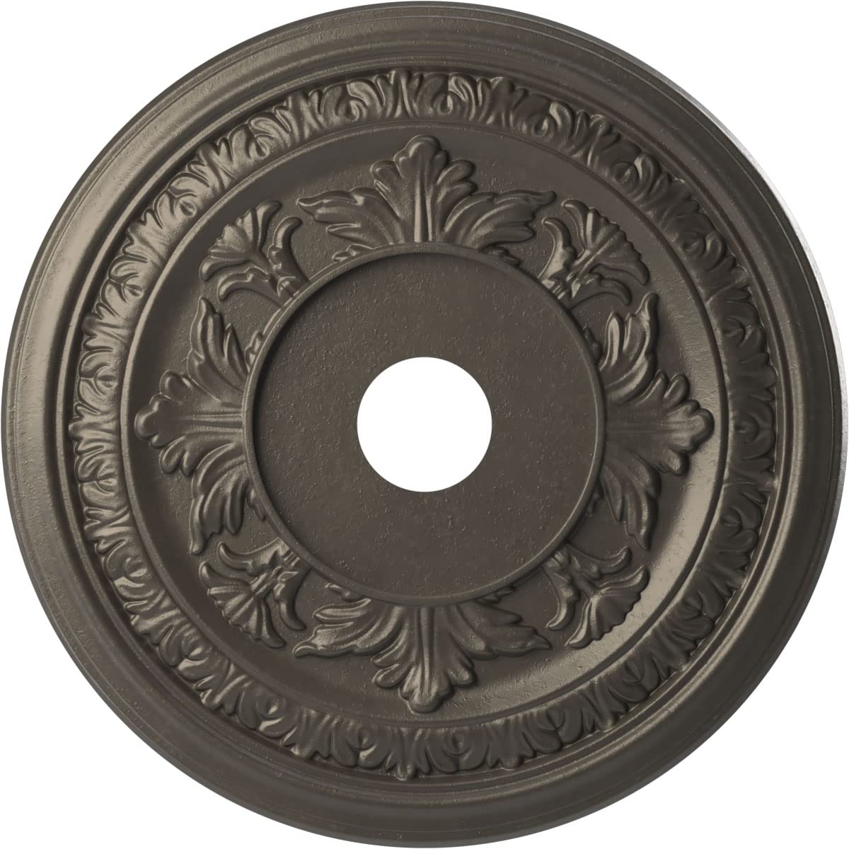 Ekena Millwork Cmp22Badst Baltimore Thermoformed Pvc Ceiling Medallion (Fits Canopies Up To 7 3/4), 22Od X 3 1/2Id X 1P, Univers