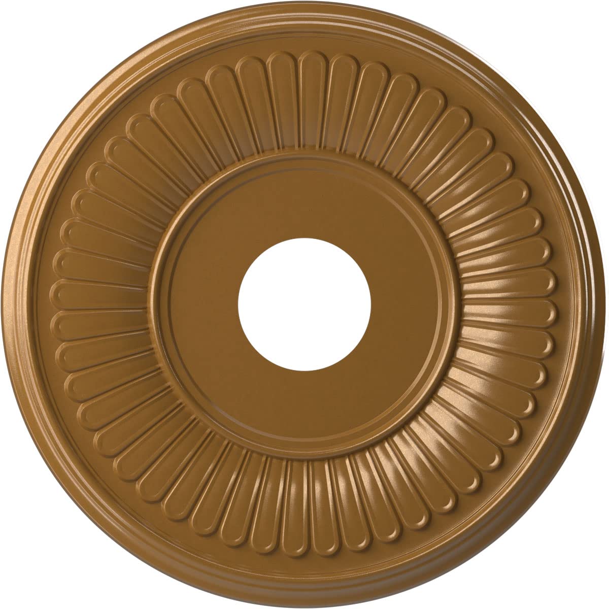 Ekena Millwork Cmp16Bedvg Berkshire Thermoformed Pvc Ceiling Medallion (Fits Canopies Up To 7), 16Od X 3 1/2Id X 1P, Universal A