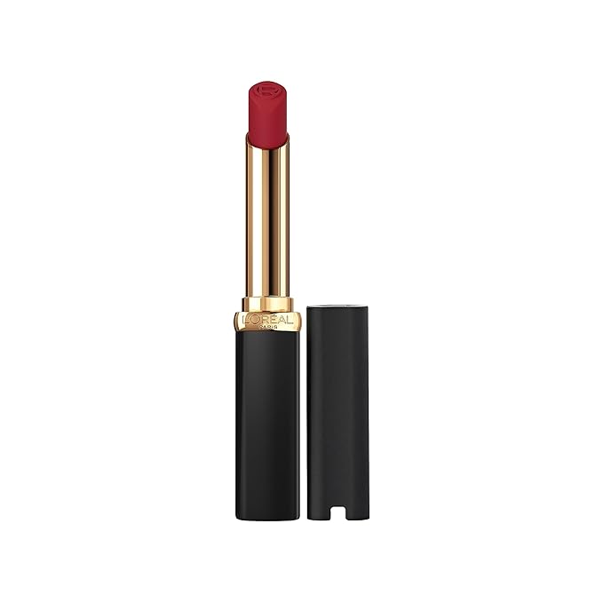 L'Oreal Paris Colour Riche Intense Volume Matte Lipstick, Lip Makeup Infused with Hyaluronic Acid for up to 16HR Wear, Le Rouge Paris, 0.06 Oz