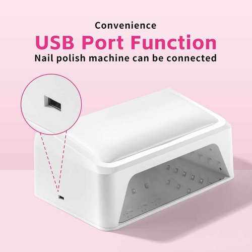 Missshine UV Nail lamp 72w 66 Dual Source Beads, Large Space uv Light for Gel Nails with Tilting Hand Pillow and Smart Touch Screen, Mirror Removable Base Nail lamp with 4 timers and Built-in USB