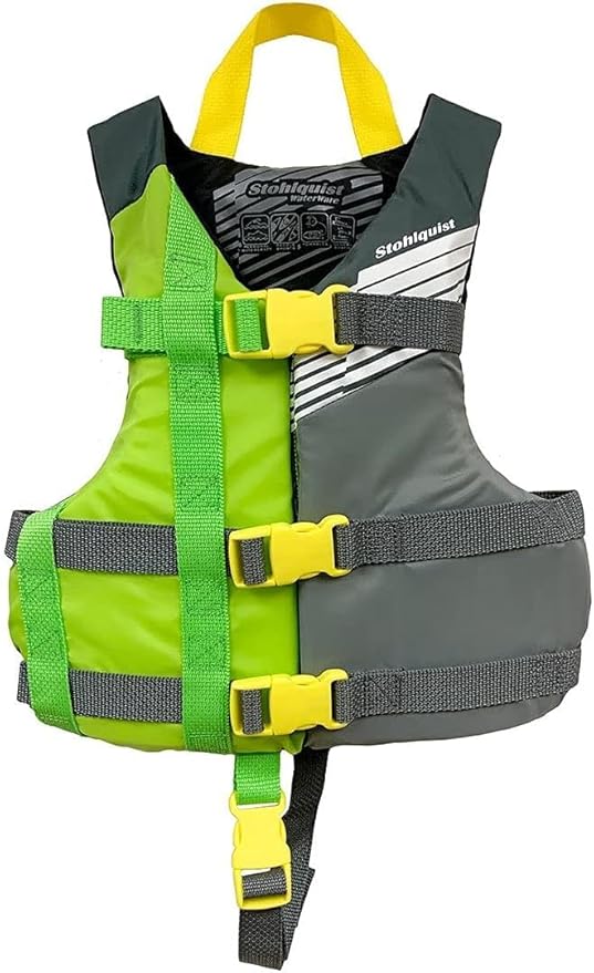 Stohlquist Kids Life Jacket 30-50 lbs - Coast Guard Approved Life Vest - Type III PFD for Boys and Girls - Secure & Adjust...