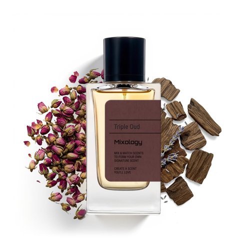Luxodor Tripe Oud Mixology Eau de Parfum - Mixture of Nomad, Ispahan and Int and Oud For Greatness, Unisex Perfume 3.4 Fl Oz (100ml)
