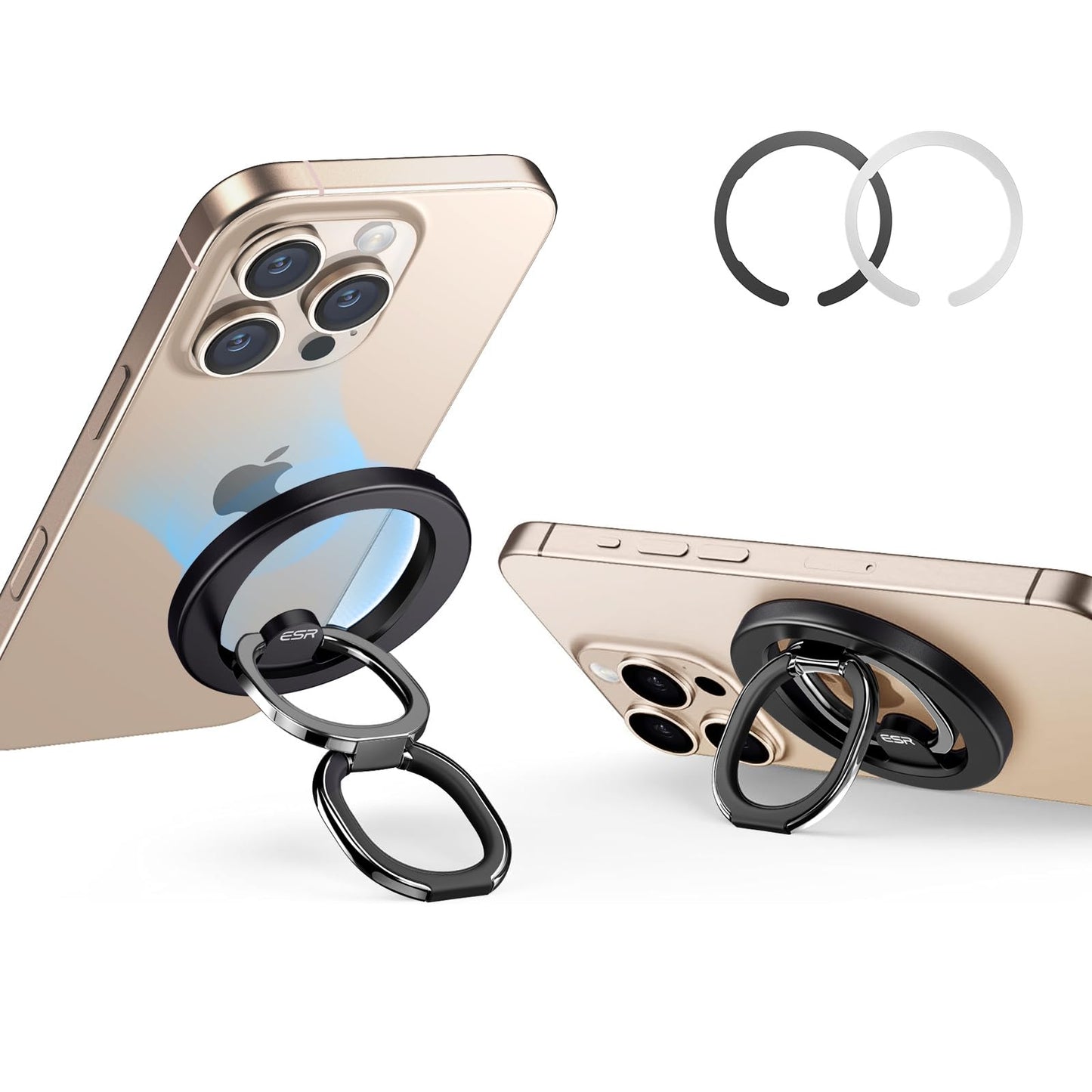Esr For Magsafe Phone Grip, Magsafe Ring Holder, Magnetic Phone Ring Holder, Magnetic Phone Grip With 2-Way Stand For Iphone 17/