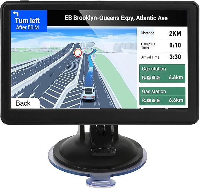 GPS Navigation for Car Truck,Navigation System 7 Inchs Touchscreen Navigator with 2025 US/CA/MX Maps, Free Lifetime Map Up...