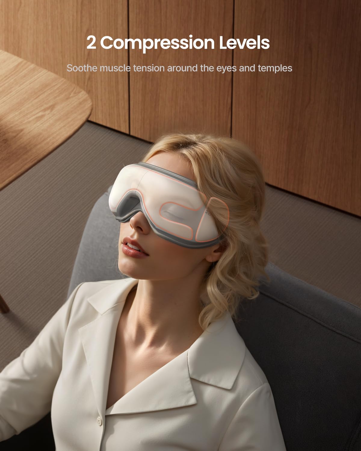 RENPHO Eye Massager with Heat, Birthday Valentines Day Gifts for Women Men Her Him, FSA Eligible HSA Sleep Mask with Remote Compression, Headache Massager Scalp for Migraine Relief Stye Eye Eyeris 1