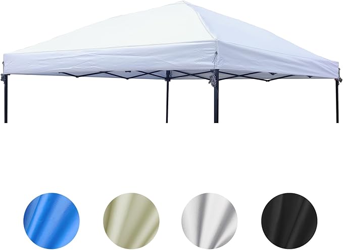 D&ONEHOS 10x10 Canopy Replacement Top, Waterproof Sunshade Canopy Tent Top Roof Cover for Outdoor Garden Patio Pavilion Su...