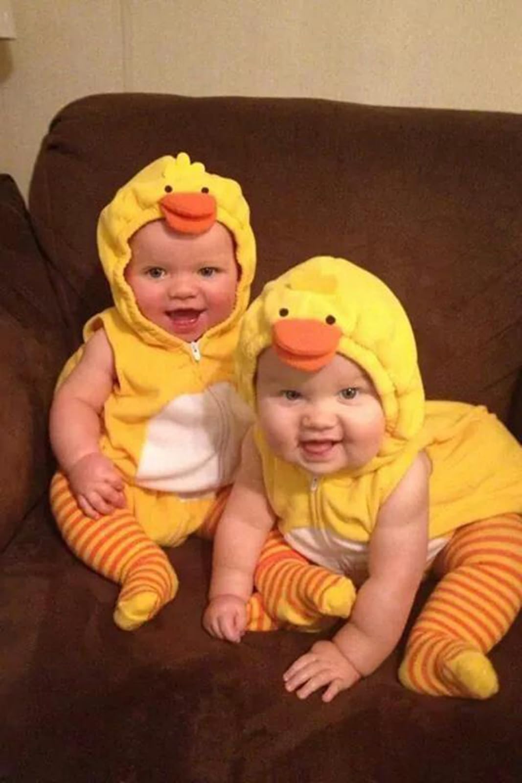 Halloween Costumes Toddler Baby Boy Girl Flamingo Animal Hooded Sleeveless Romper Jumpsuit Legging Duck Outfits (Duck, 12-18 Months)