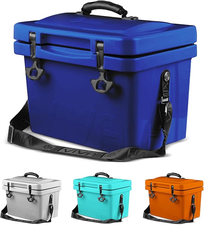 Cubix Outdoors Viva 14QT On-The-Go Personal Portable Hard Cooler Ice Chest | Everyday, Beach, Sports, Camping, Picnics, Lu...
