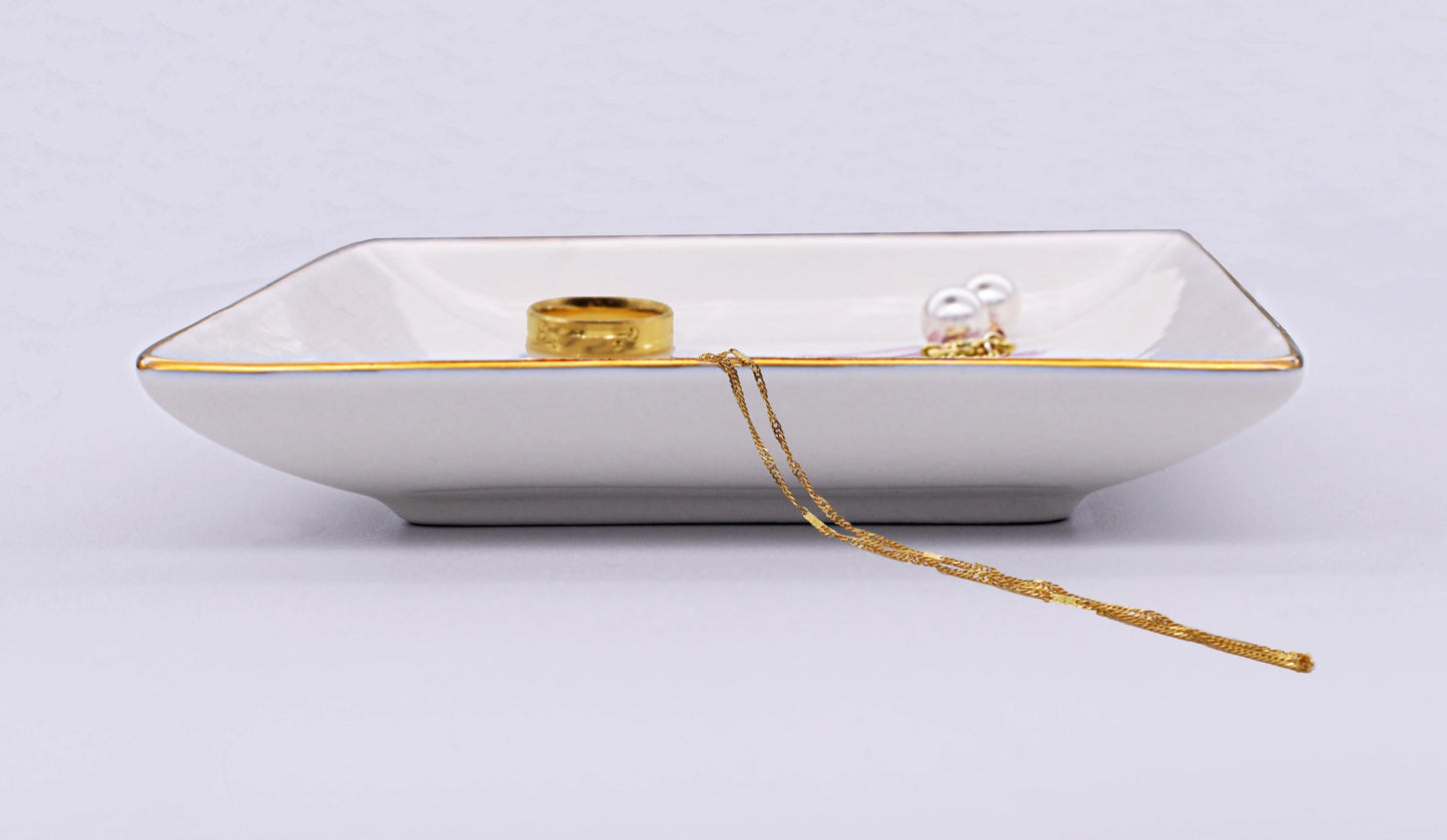 Friendship Present for Sister,Sis-in-Law-Best Friends-Recognition Affirmation Gratitude-Birthday Christmas Gifts for Bestie BFF-to My Unbiological Sister Gift- Jewelry Tray Trinket Holder Ring Dish