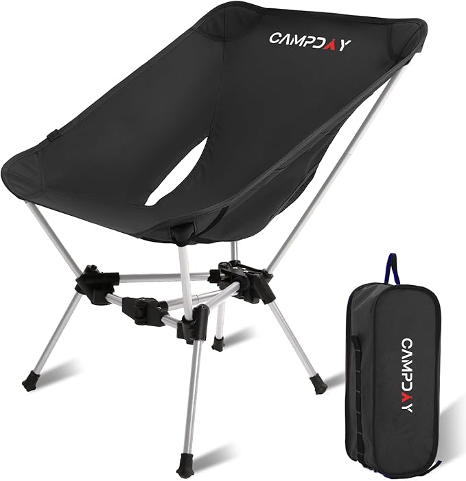 Campday Camping Chair Backpacking Portable Hiking Ultralight Small Lightweight Folding Chair for Outdoor Camp Beach Picnic...