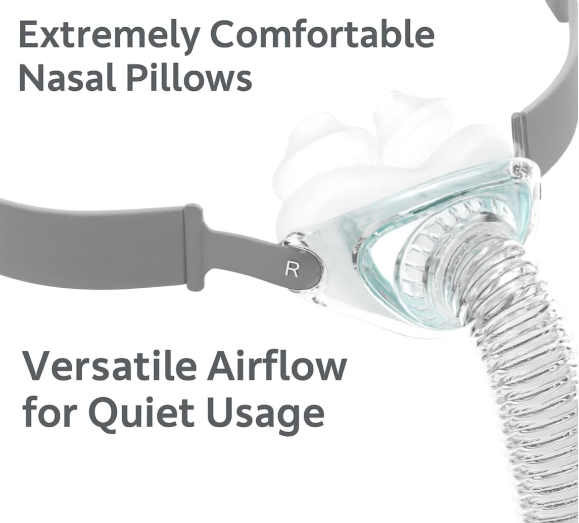 P6 Nasal Pillow Bundle - Comes with 3 Size Cushions - Full Setup Included - Ready to use