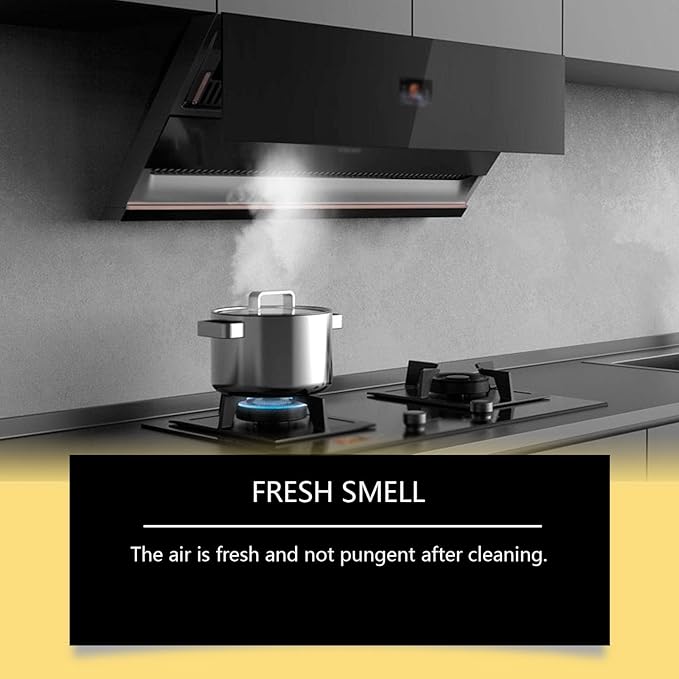 Fiell Heavy Grease Cleaner with Mild Formula Quick Decomposition,240ml Clean Kitchen up Oil Stains Spray,Kitchen Oil Cleaner,Multipurpose Oils Stain Remover Spray for Oven,Gas Stove,Cabinets,Grill (2)