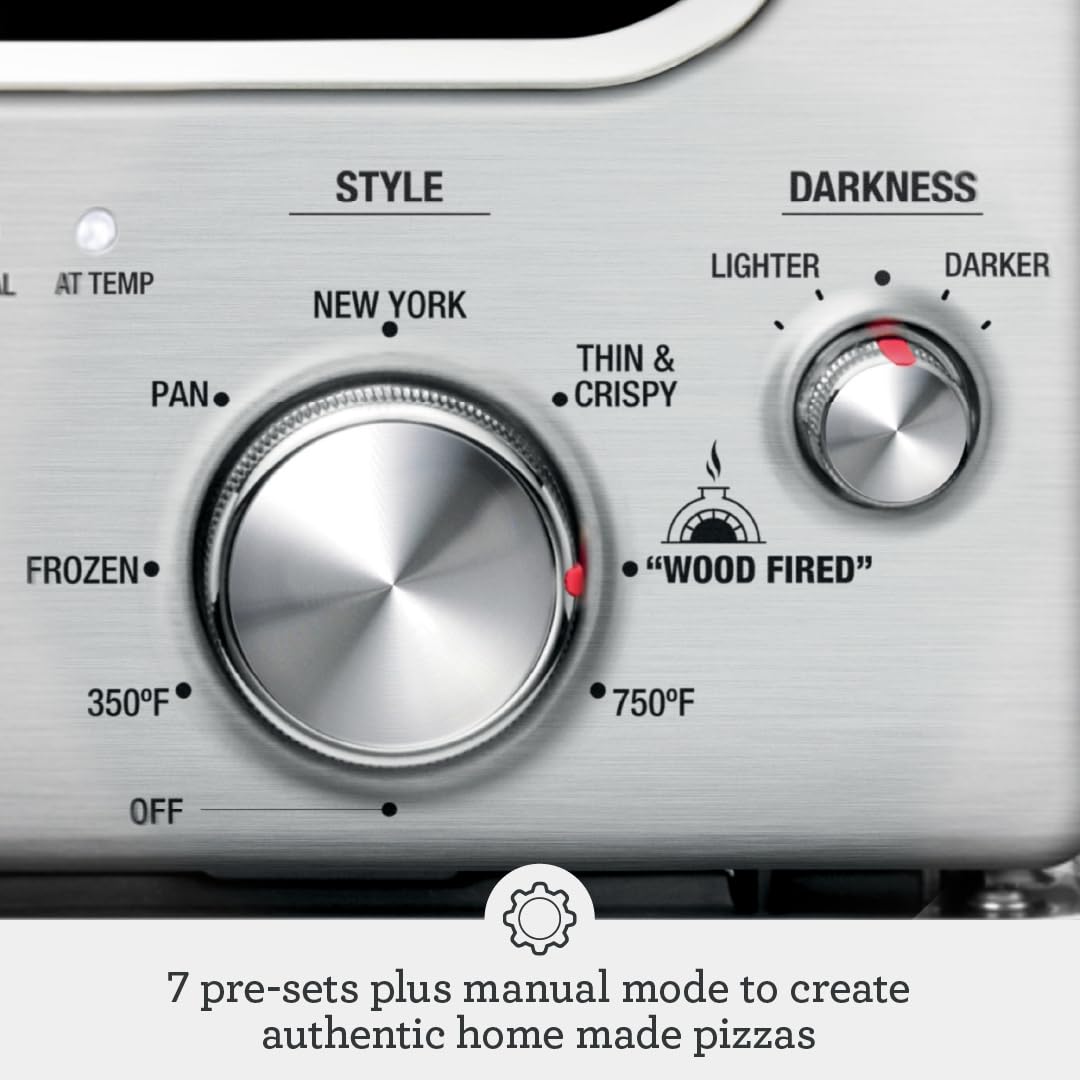 Breville BPZ820BSS Smart Oven Pizzaiolo Countertop Pizza Maker, Brushed Stainless Steel