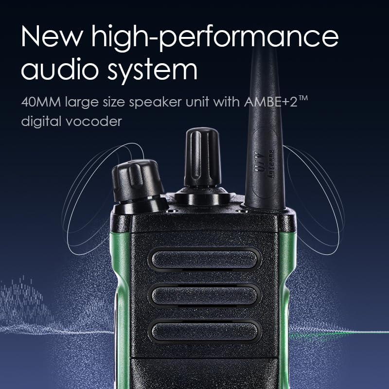 UV-32 Ham Radio Long Range Walkie Talkies with GPS Bluetooth App Programming NOAA Weather Receiver Rechargeable Type-C Cha...