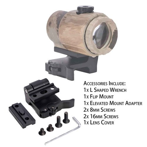 Bravary G33 G43 G45 Riflescope Magnifier - 3X and 5X Magnification for Enhanced Accuracy and Targeting (G43, Camo)