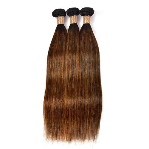 Condescension Human Hair Bundles 20 22 24 Inch Chocolate Brown P4/30 Straight Bundles Human Hair 100% Unprocessed Soft Sewn In Hair with Double Weft for Black Women