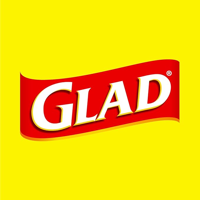 Glad ForceFlex Tall Kitchen Drawstring Trash Bags, 13 Gal, Gain Lavender, 80 Ct (Package May Vary)
