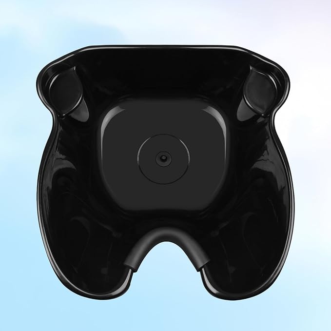 Portable Shampoo Bowl, 270 Degree Rotation of Hair Washing Basin, Height Adjustable Salon Sink with Drain Hoses for Home Salon Use